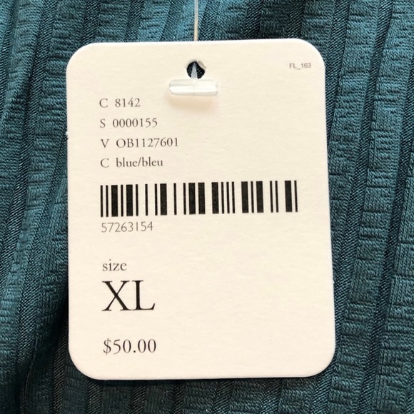 Free People Simone Jenner Ribbed Tee Maxi Dress in Dark Teal NWT XL - Picture 7 of 14